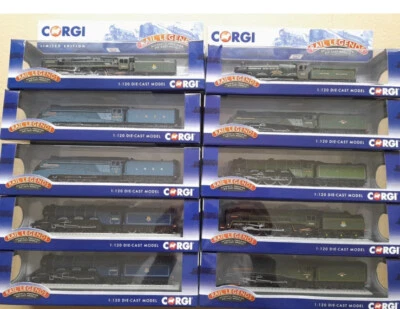 10 x CORGI RAIL LEGENDS 1/120 MODELS: WALES DICKENS BITTERN CANADA TRIGO NUNNEY - Image 1 of 4
