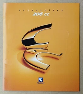 --- PEUGEOT 206 CC ACCESSORIES CATALOG --- 10 PAGES. 2000 - Picture 1 of 3