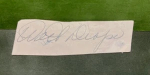 Walt Dropo - 1 x 4 Cut - TTM Autograph Signed - VSC of Tarzana - Picture 1 of 3