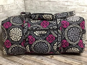 Vera Bradley XL Seesack Reise Canterberry Magenta 26" nicht mehr produziert neu ohne Etikett Rarität Jumbo - Bild 1 von 12