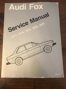 1973 1974 1975 1976 1977 AUDI FOX SERVICE SHOP REPAIR MANUAL  - Picture 1 of 4