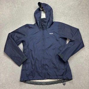 Patagonia Jacket Womens Small Blue H2NO Torrentshell Hood Rain Coat Ladies* - Picture 1 of 17