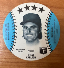 PHILADELPHIA PHILLIES: 1982 On Deck Cookies (MSA) Steve Carlton Disc!