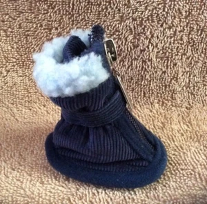 New First Class Fido Luxury XS Navy Blue Dog Booties - Picture 1 of 9