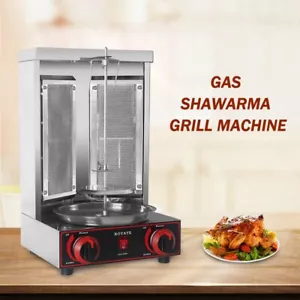 LPG Gas Doner Kebab Shawarma Grill Machine BBQ Rotating Grill Rotisserie 240V - Picture 1 of 8
