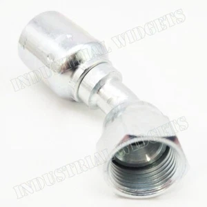 Parker 13743-10-8 Crimp Fitting 45 Deg 5/8 JIC Swivel X 1/2 Hose Steel - Picture 1 of 4