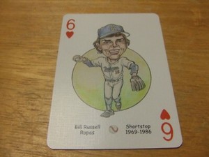2005 Hero Decks Los Angeles Dodgers Playing Card -Bill Russell-