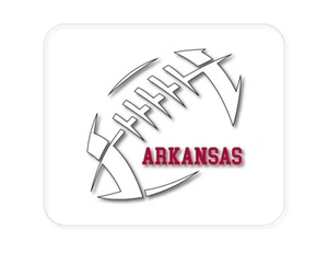 CUSTOM Mouse Pad 1/4 - Arkansas Football - Cardinal, White - Picture 1 of 2