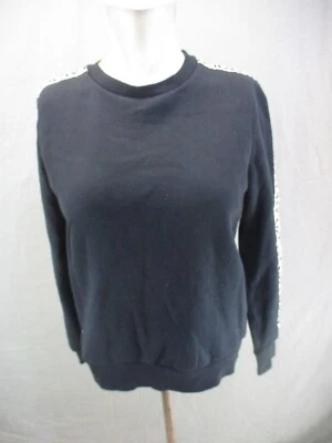 FILA Talla S Mujer Negro Mezcla de Algodón Cuello Redondo Tejido Sudadera Atlética 715 Foto 1 de 4