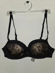 SOMA Black Lightest Lift Demi Underwire Bra SIZE 34A NWOT - Imagen 1 de 3