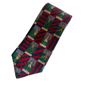 Robert Talbott Silk Tie Wide Golf Themed Graphic Print Made in USA - Picture 1 of 4