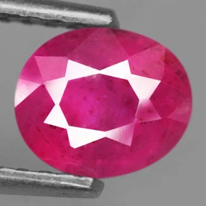 0,83 quilates Piedra preciosa natural rubí rojo rosado ovalado normal térmico Tanzania encantador - Imagen 1 de 7