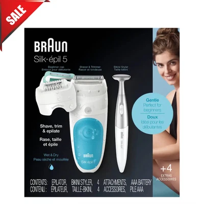 Braun - Depiladora Silk-épil 5 - Blanca/Azul Foto 1 de 4