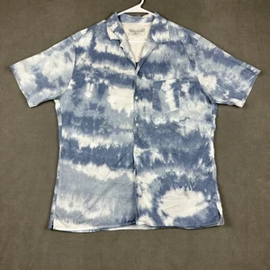 Officine Générale Shirt Mens Large Tie Dye Button Up Short Sleeve Casual - Picture 1 of 13