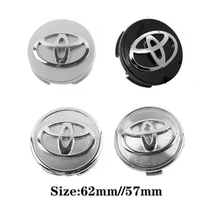 Lote de 4 tapas centrales de cubo para llantas de auto de 60 mm 62 mm para Toyota - Imagen 1 de 9