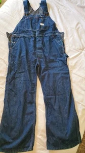 De colección Big Mac JC Penney Hecho en Unión Denim Azul Jean Babero Mono Para Hombres 40x27 - Imagen 1 de 10