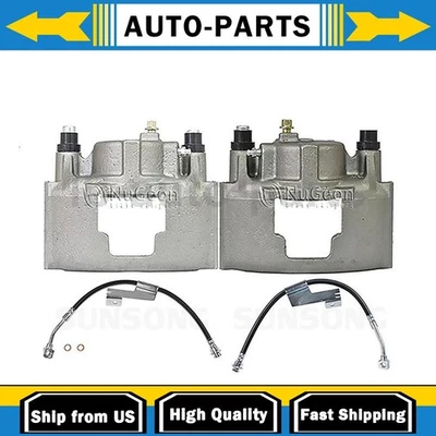 Pinza de freno delantera con mangueras lado conductor pasajero compatible con GMC C2500 2000 Foto 1 de 4