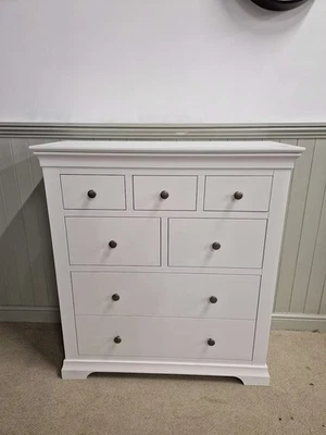 Chantilly Warm White 7 Drawer Chest RRP £699 (Delivery Avail) - Image 1 of 4