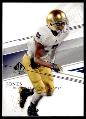 2014 SP Authentic TJ Jones Rookie Notre Dame Fighting Irish #76 - Image 1 of 2