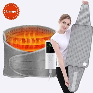 Almohadilla térmica eléctrica cinturón terapéutico alivio del dolor de espalda baja para hombres mujeres - Imagen 1 de 14