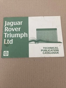 Catálogo de publicación técnica Jaguar Rover Triumph publicado 1979 - Imagen 1 de 1