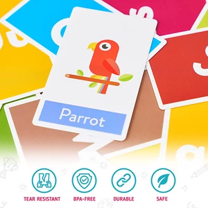 Toddler Flash Cards, Set of 64 Alphabet, Letters, Colors, Shapes and Numbers,... - Picture 1 of 12