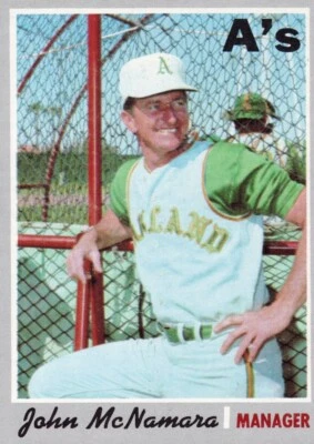 1970 Topps - High # #706 John McNamara (RC) - Image 1 of 2