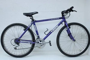 Used Trek 8000 42cm Purple Hybrid Aluminum 26" Shimano 21 Speeds Canti Brakes - Picture 1 of 12