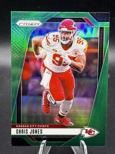 Fútbol americano Panini Prizm 2024 Chris Jones verde Prizm Kansas City Chiefs #143 - Imagen 1 de 2
