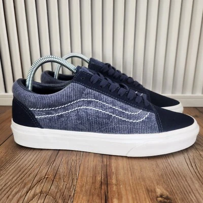 VANS Old Skool Paisley Pana Mujer Talla 8.5 Azul Gamuza Patinador Tenis Zapatos Foto 1 de 4