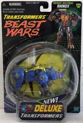Transformers Beast Wars Rhinox Transmetals Blue Fox Kids Redeco Rhino Robot MOC - Image 1 of 2