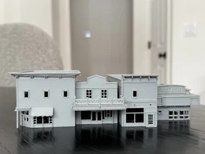 N Scale - Set Of Buildings - 1:160 Scale - No Assembly Required - Picture 1 of 7