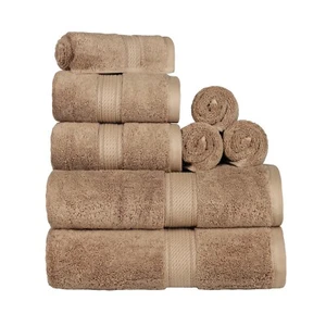 2 - 10 Piece Egyptian Cotton Luxury High Quality Soft Solid Towel Set Collection - Picture 1 of 643
