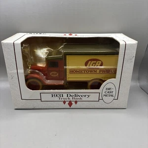 Ertl 7696 1:34 1931 Delivery Truck Coin Bank "IGA - Home Town Proud - Picture 1 of 6
