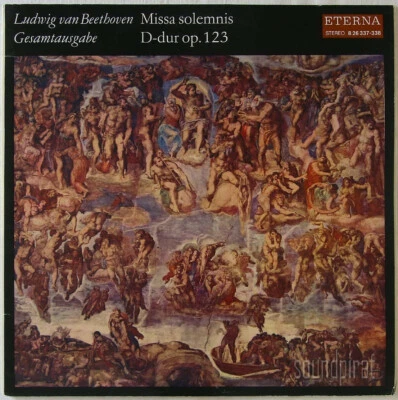 KURT MASUR BEETHOVEN MISSA SOLEMNIS ETERNA ED.1 BLACK STEREO 2LP 826337-338 NM - Image 1 of 3