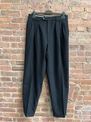 Vintage Pal Zileri Mens Pants, Sz 50 IT, 33 US, Black 100% Wool Italy - Image 1 of 4