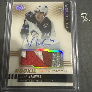 2019-20 Upper Deck Premier Rookie Patch Auto GOLD AR-VH Ville Heinola #13/49 - Picture 1 of 3