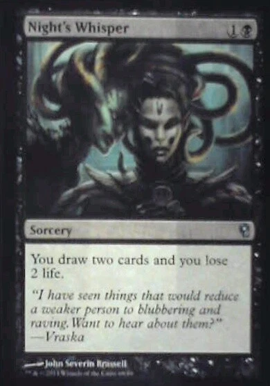 Night's Whisper - Duel Decks: Jace vs. Vraska: #68, Magic: The Gathering Nm R240 - Image 1 of 1