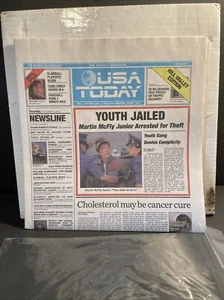 Periódico Regreso al Futuro USA Today 22 de octubre de 2015 Promo Edición Especial - Imagen 1 de 11