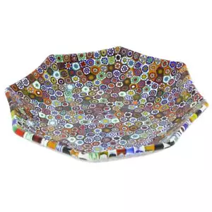 GlassOfVenice Murano Millefiori achteckige Platte - mehrfarbig - Bild 1 von 6