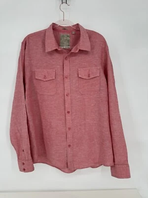 Vintage GUESS Regular Fit Button Up Shirt Men Size XL Pink - Image 1 of 4
