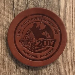 2017 Boy Scout National Jamboree LEATHER Patch :: New, Mint Condition! - Picture 1 of 1
