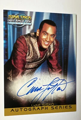 Signed STAR TREK DEEP SPACE NINE MEMORIES FROM FUTURE A3 CIRROC LOFTON AUTOGRAPH - Image 1 of 2