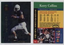 1995 Signature Rookies Prime TD Club /1050 Kerry Collins #T-3 Rookie Auto RC
