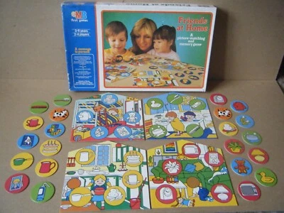 Rare (FRIENDS AT HOME) Picture matching & memory game. MB Games 1986. Complete. - Image 1 of 4