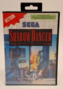 SEGA MASTER SYSTEM SHADOW DANCER RETRO GAME CARTRIDGE VINTAGE 1991 IN BOX - Picture 1 of 9