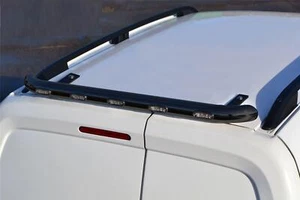 Barra de techo trasero + LED para adaptarse a Vauxhall Opel Combo E 2019 + acero inoxidable negro - Imagen 1 de 7