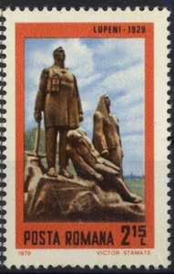 Rumania 1979 50 AÑOS DE LA HUELGA DE MINEROS LUPENI MNH,OG - Imagen 1 de 1