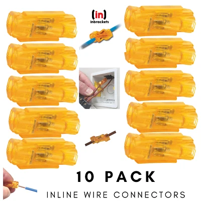  Push In Wire Connectors In-Line Ideal SpliceLine for Electrical Cable Wires x10 - Image 1 of 4