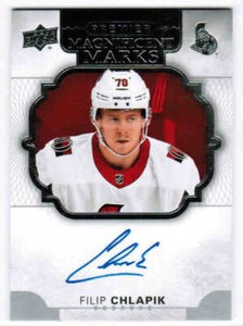 17/18 2017 UD PREMIER FILIP CHLAPIK MM-FC MAGNIFICENT MARKS AUTO OTTAWA SENATORS